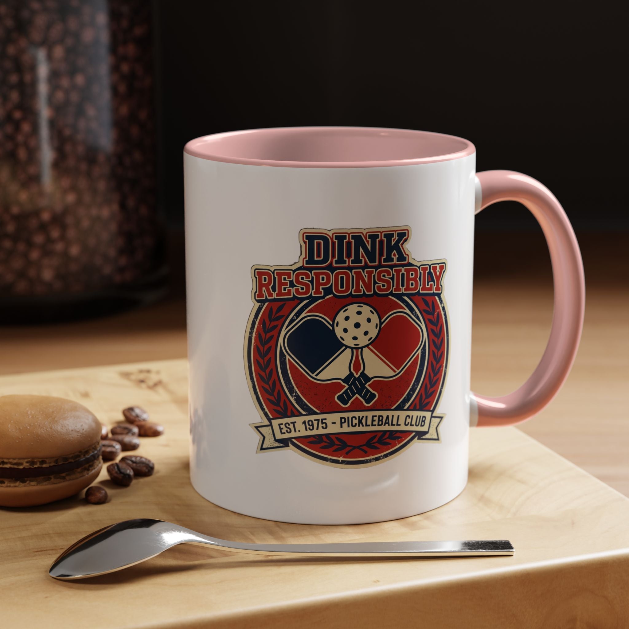 Funny Pickleball Coffee Mug - "Dink Responsibly" Accent Mug