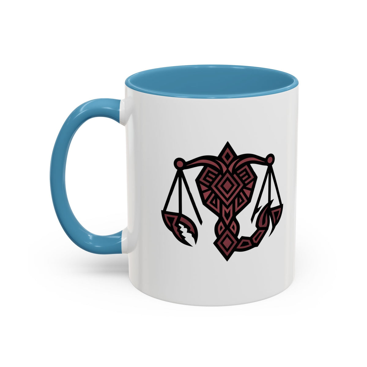 Scorpio Zodiac Scales Coffee Mug — Zodiac Balance Accent Mug