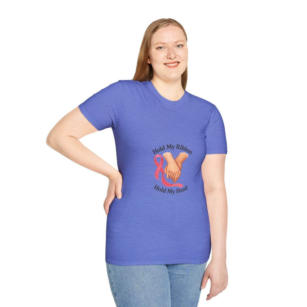 Breast Cancer Awareness T-Shirt — "Hold My Ribbon, Hold My Hand" - Trending Now - October 2026