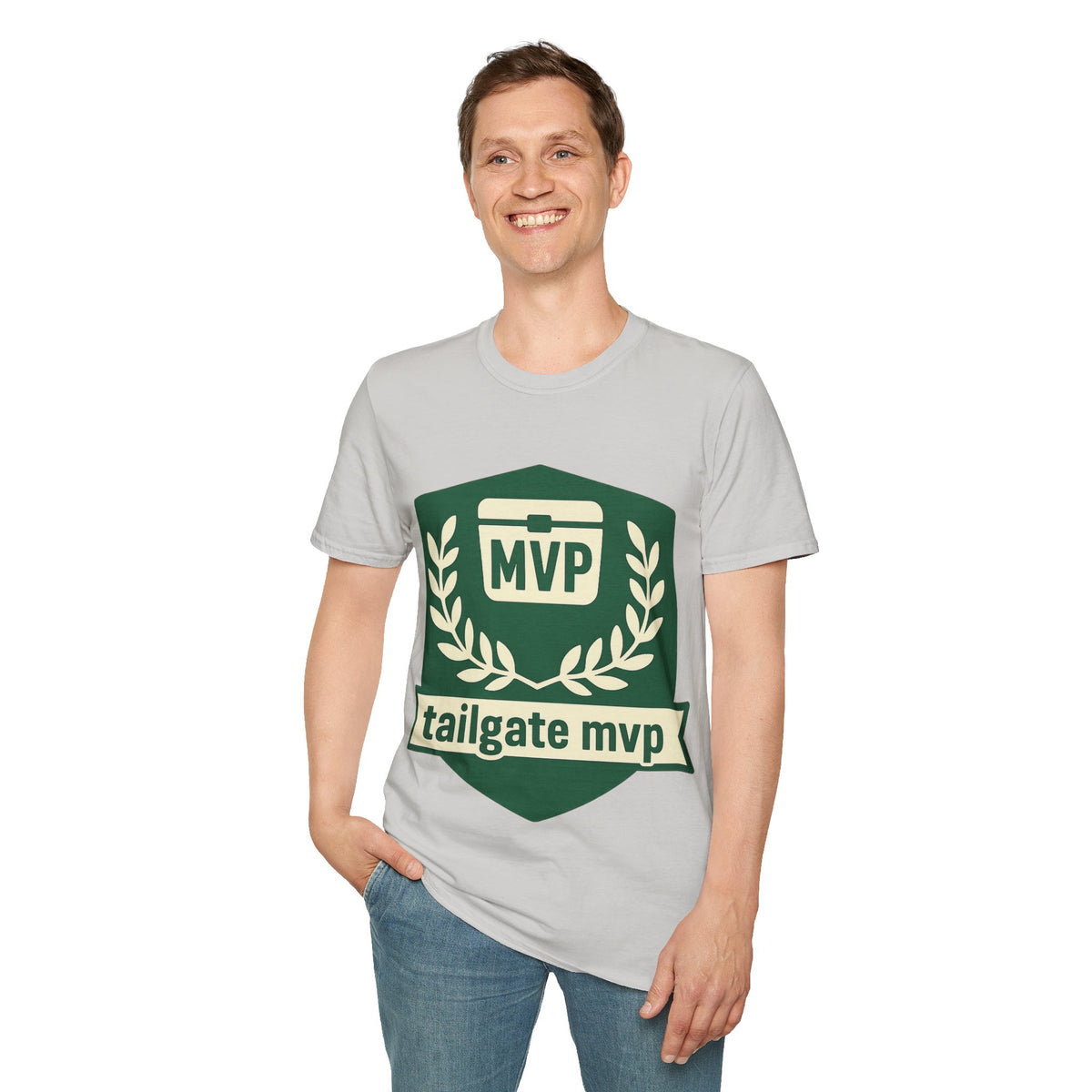 MVP Tailgate T-Shirt — Vintage Green MVP Badge Tee - Trending Now - August 2026