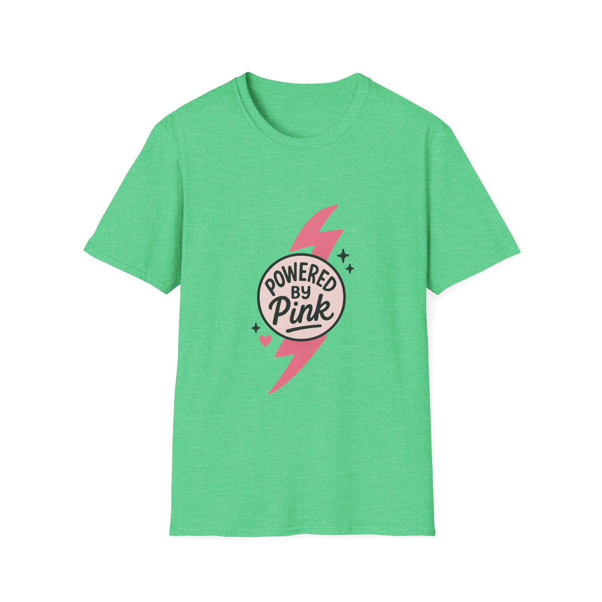 Pink Power Bolt T-Shirt — Flowers in Pink Graphic Tee - Trending Now - October 2026
