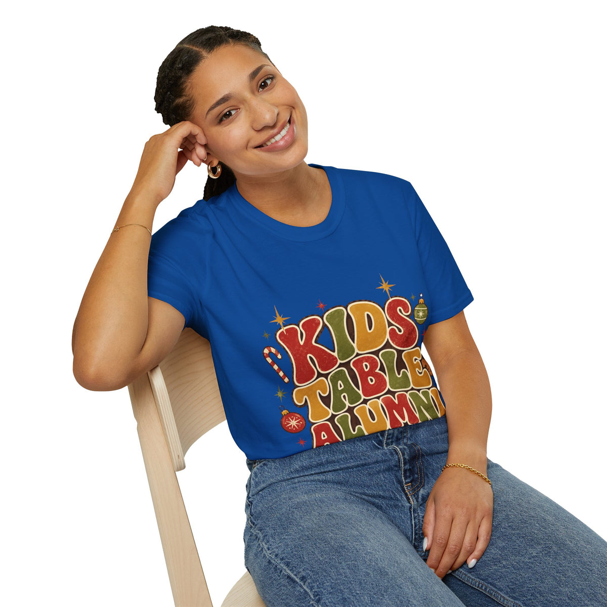 Kids Table Alumni T-Shirt — Retro Holiday Family Dinner Tee