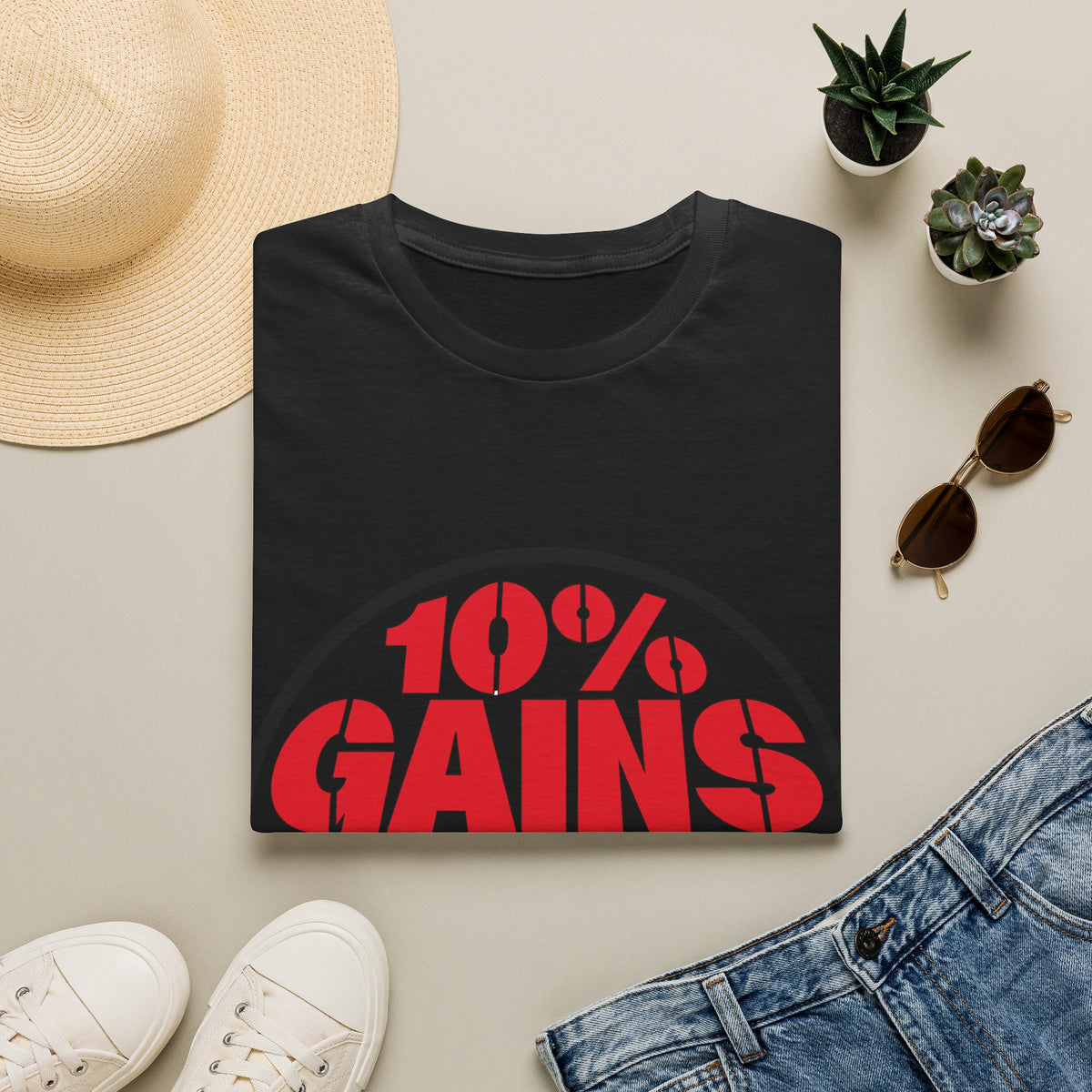 10% Gains 90% Drama Funny Gym Tee - Sarcastic Fitness Workout Graphic T-Shirt - Trending Now - September 2026