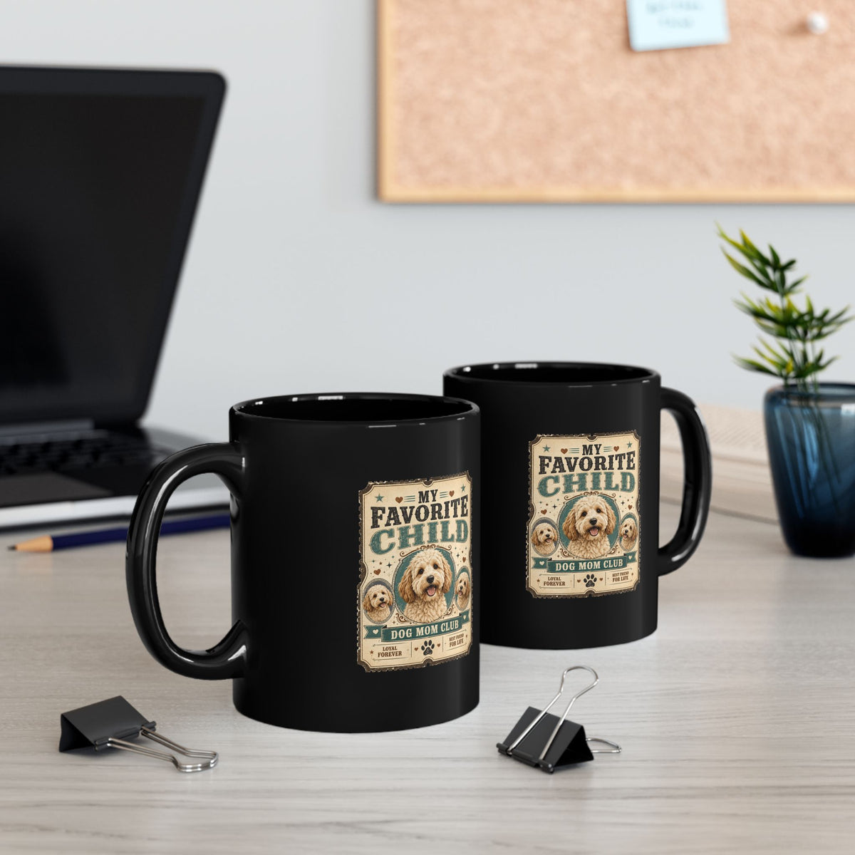 Milo Bailey Dog Dad Mom My Favorite Child Dog Mom Mug — Cute Pet Lover Coffee Cup