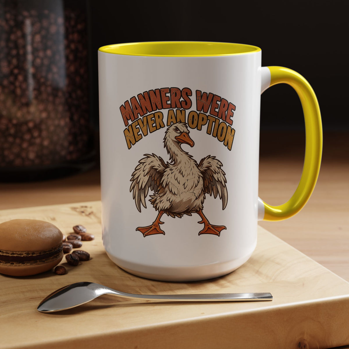 Manners Were Never An Option Funny And Witty  Coffee Mug