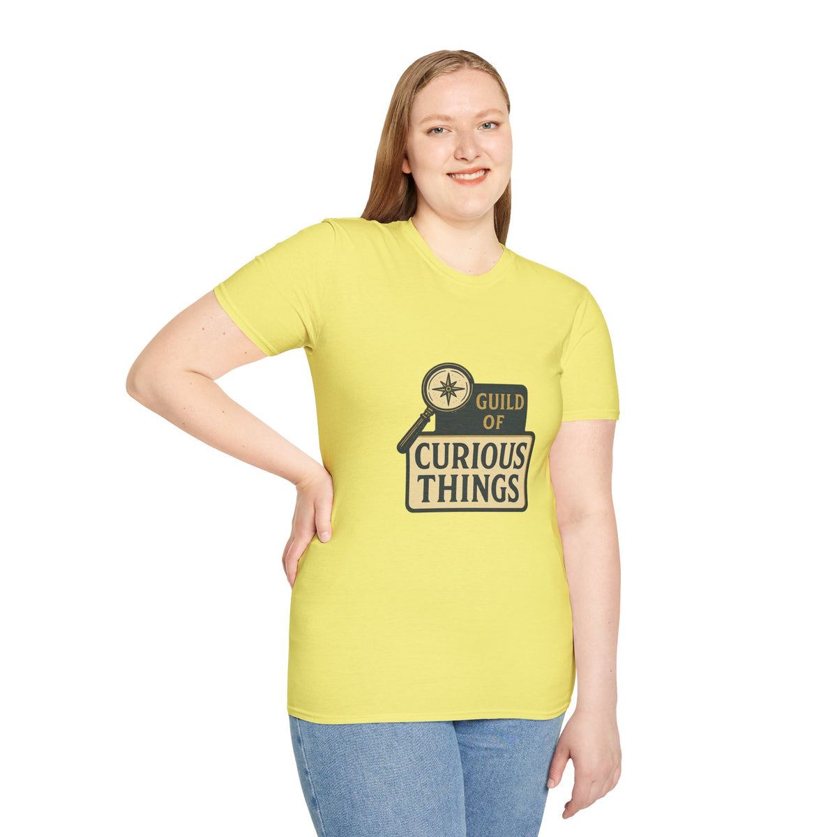 Curious Things T‑Shirt — Guild of Curious Vintage Badge Tee - Trending Now - August 2026