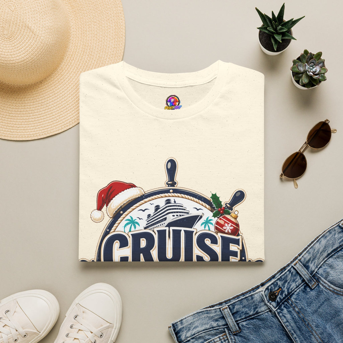 Cruise Crew Christmas T-Shirt — Holiday Cruise Vacation Tee