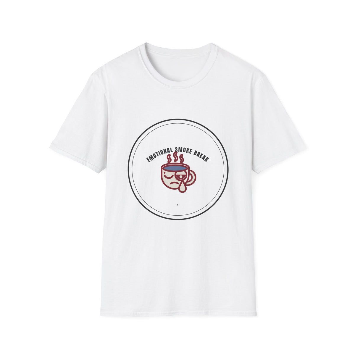 T-Shirt — "Emotional Smoke Break" Coffee Cup Graphic Tee - Trending Now - September 2026