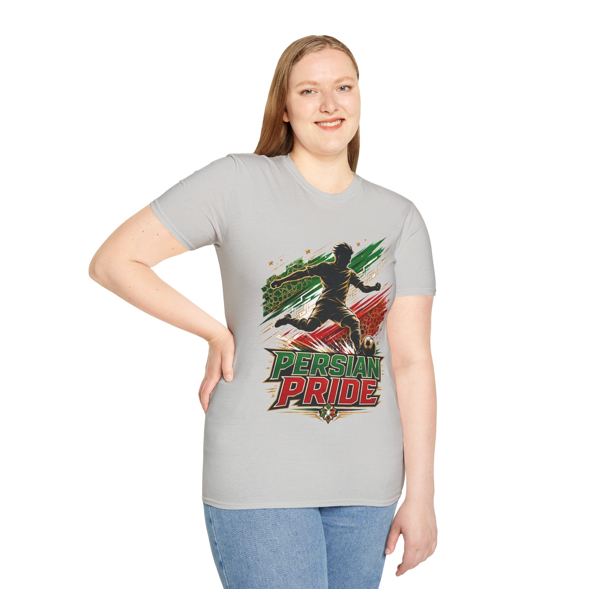 Iran Persian Pride Soccer Tee — Iranian Football Fan T-Shirt