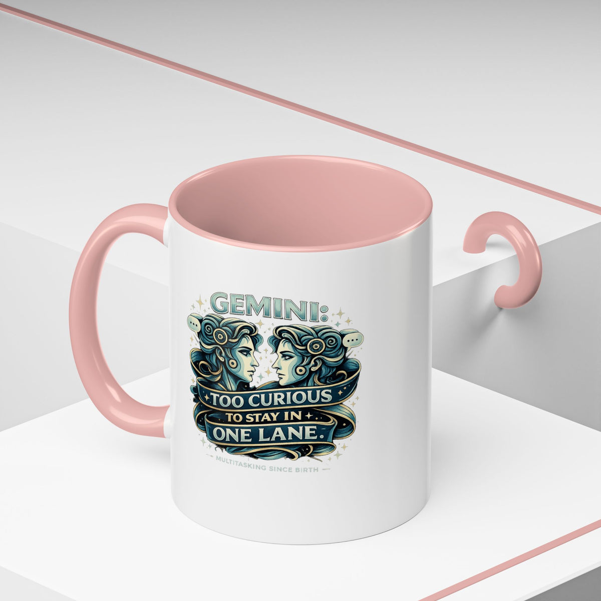 Zodiac Gemini Accent Coffee Mug