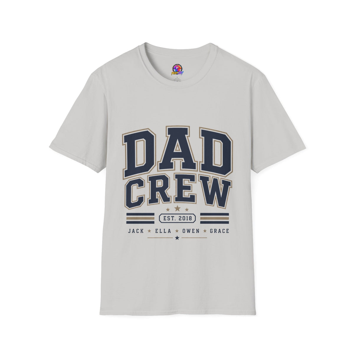 Dad Crew T-Shirt — Vintage Collegiate "DAD CREW" Father's Day Tee