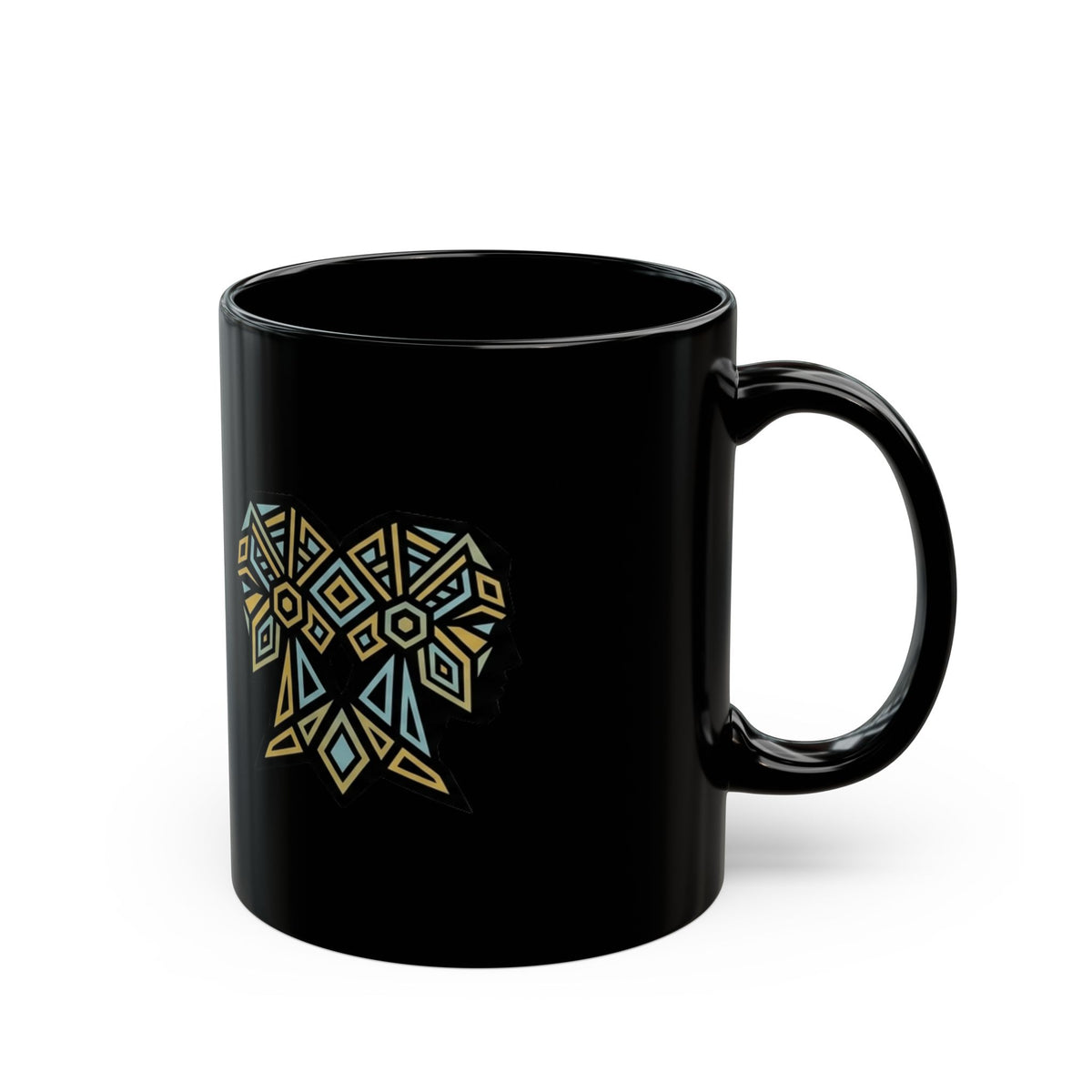 Gemini Zodiac Black Mug