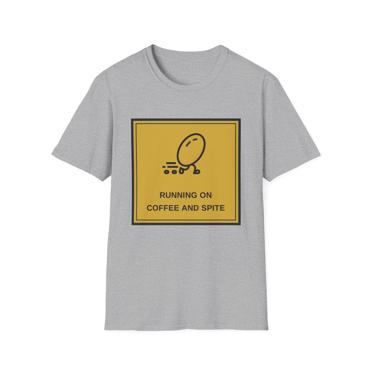 T-Shirt — Running On Coffee And Spite Graphic Tee - Trending Now - August 2026