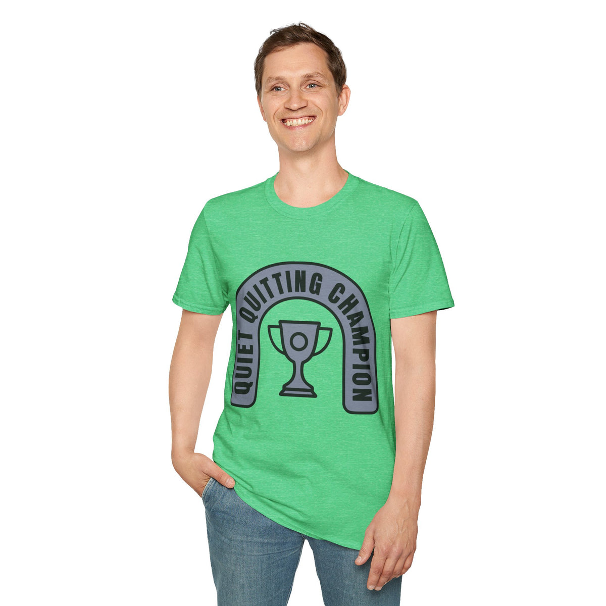 Quiet Quitting Champion T-Shirt — Funny Workplace Trophy Tee - Trending Now - August 2026