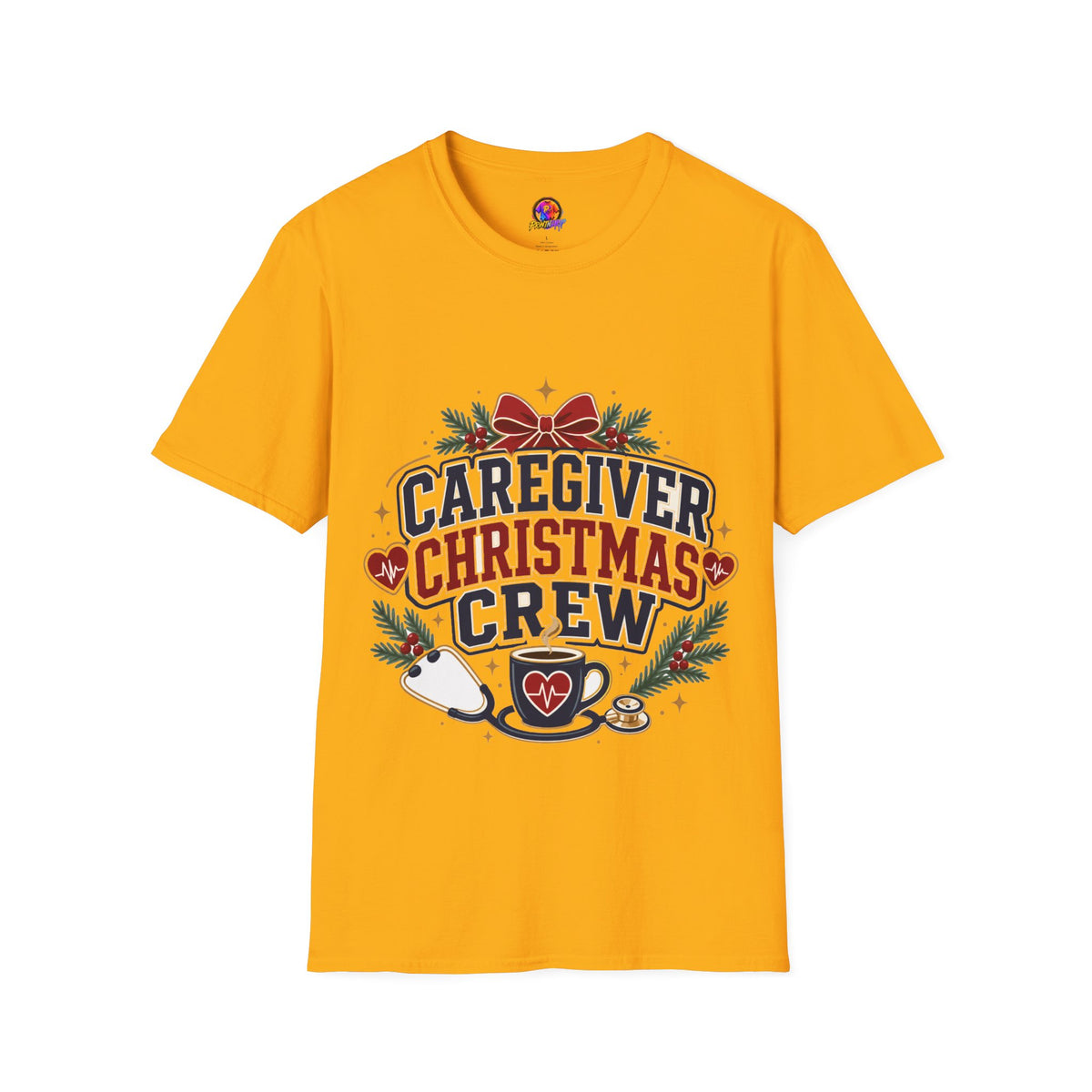 Caregiver Christmas Crew T-Shirt — Holiday Nurse & Caregiver Gift