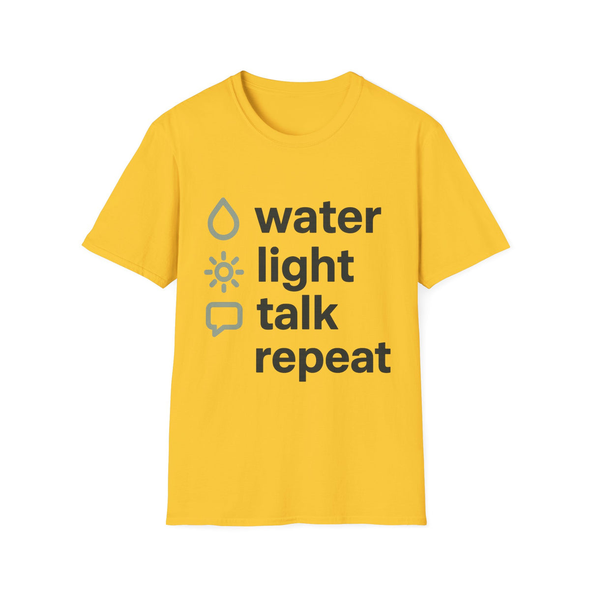 Eco Icons T-Shirt — Minimal 'water • light • forest' Graphic Tee - Trending Now - September 2026