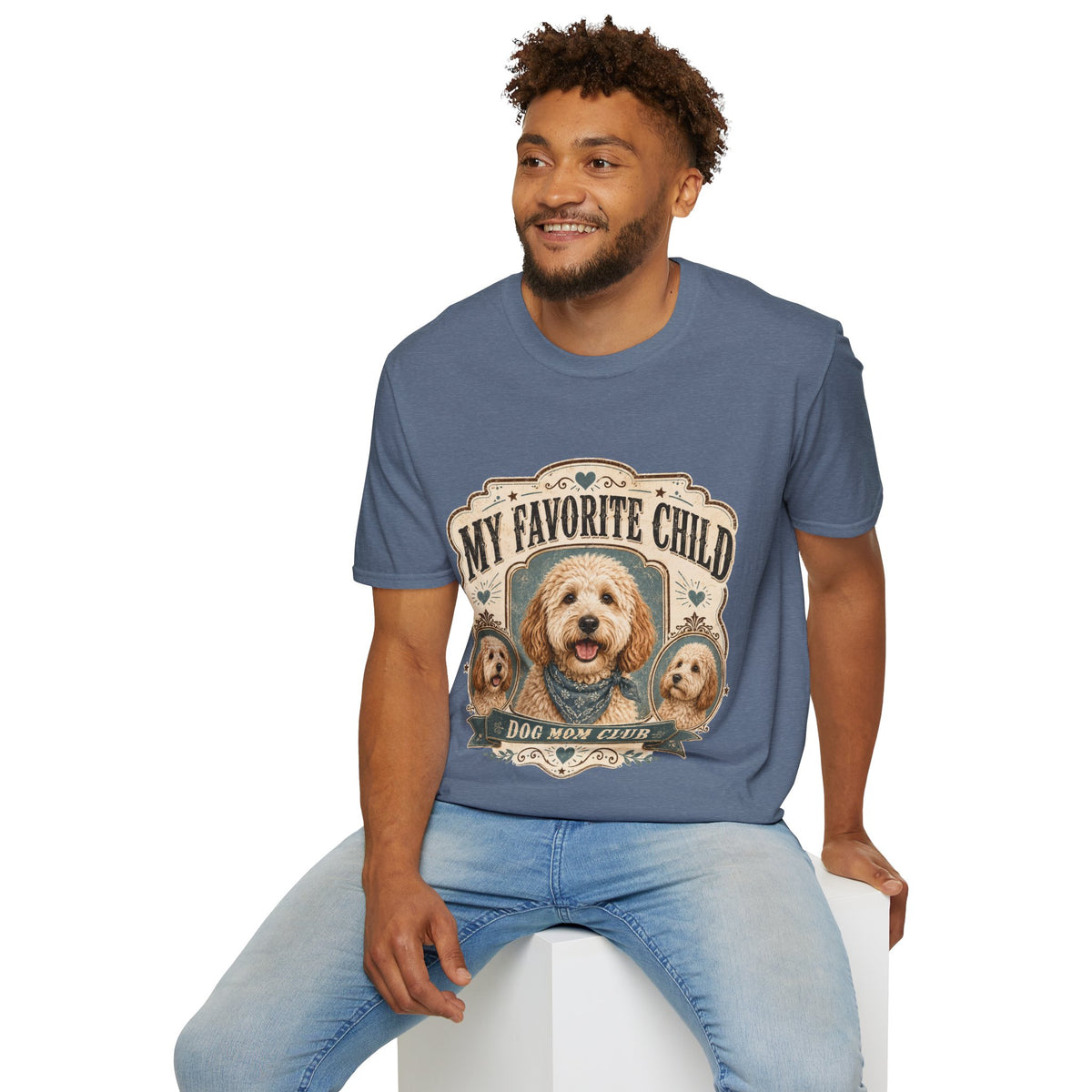 T-Shirt — "My Favorite Child" Dog Mom Club Graphic Tee