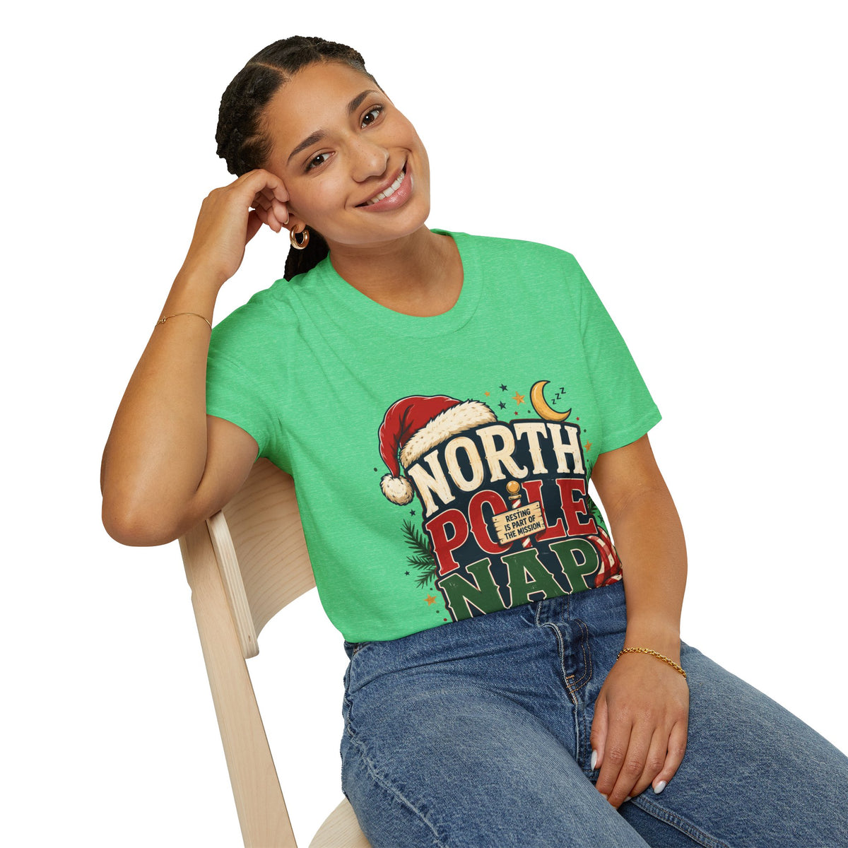 North Pole Nap Team T-Shirt — Funny Christmas Sleepy Holiday Tee