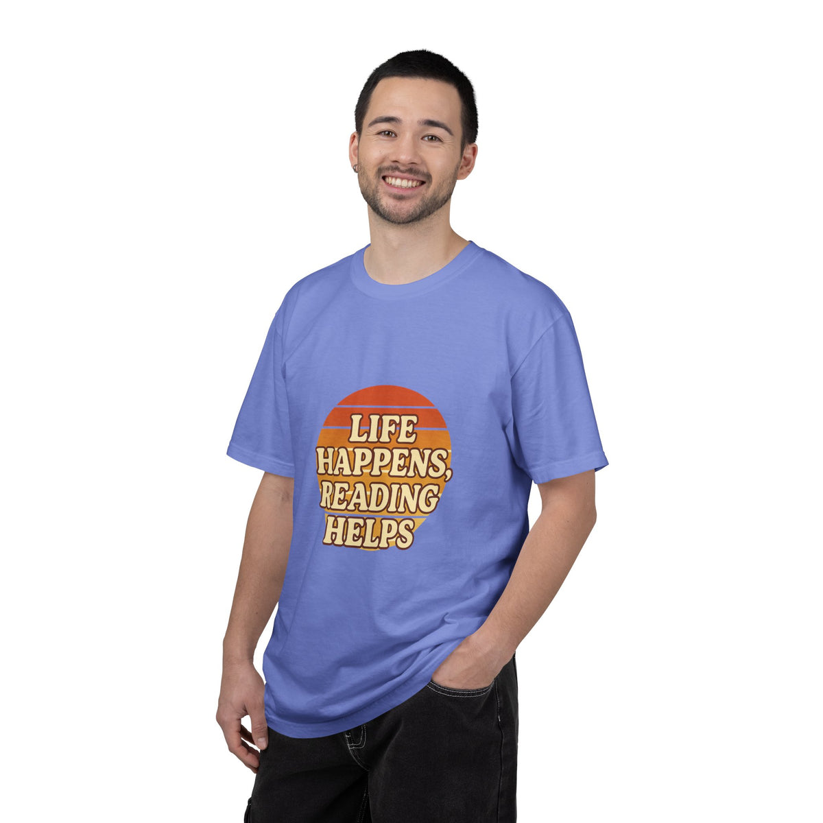 Reading Helps T-Shirt — "Life Happens, Reading Helps" Retro Book Tee - Trending Now - October 2026