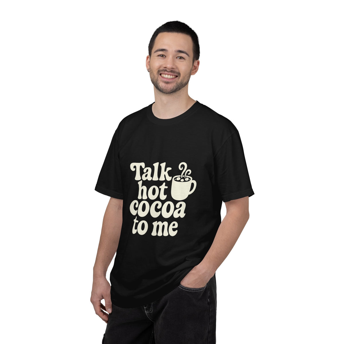 Talk Hot Cocoa To Me Tee - Funny Winter Mug Graphic T-Shirt - Trending Now - October 2026