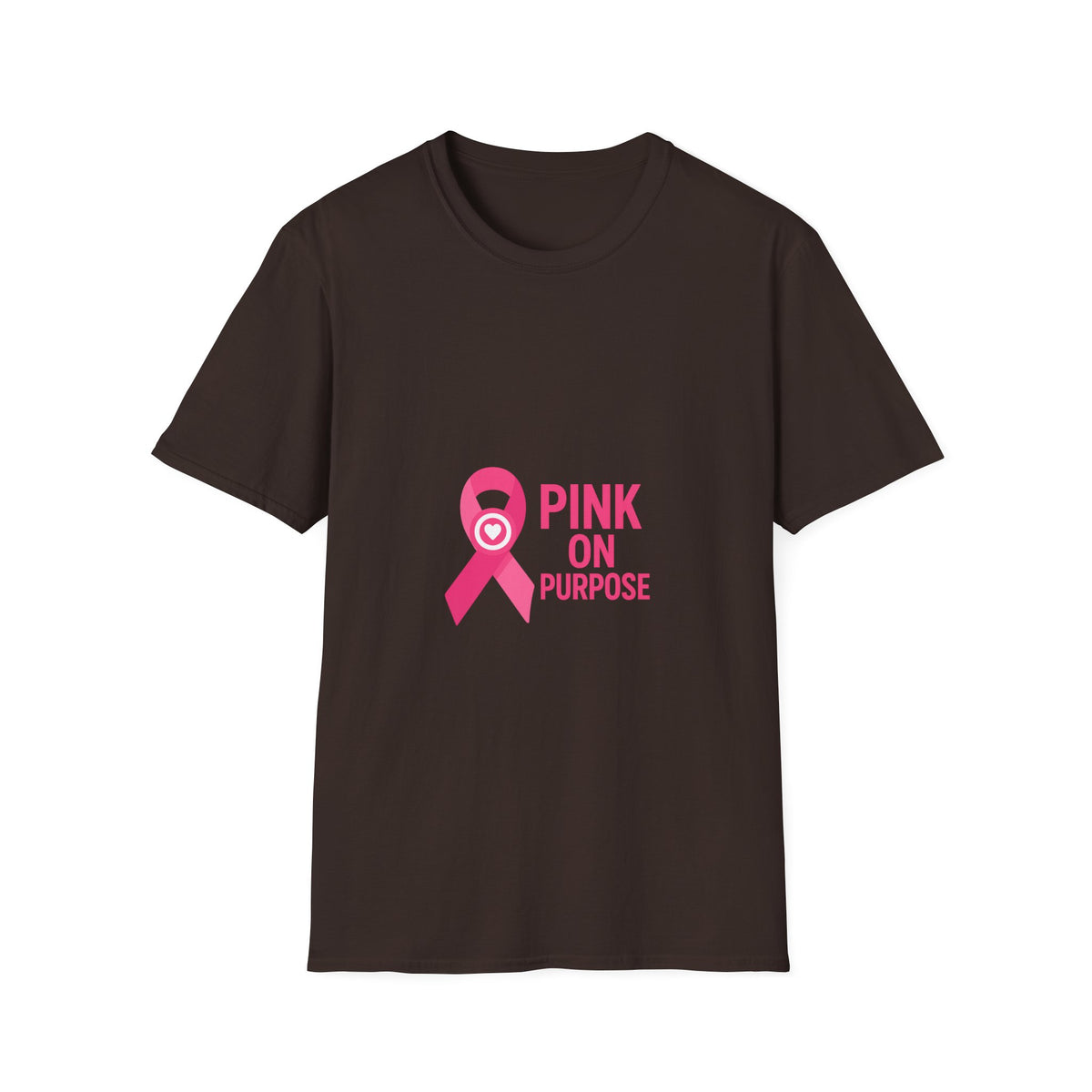 Pink On Purpose T-Shirt — Breast Cancer Awareness Ribbon Tee - Trending Now - October 2026