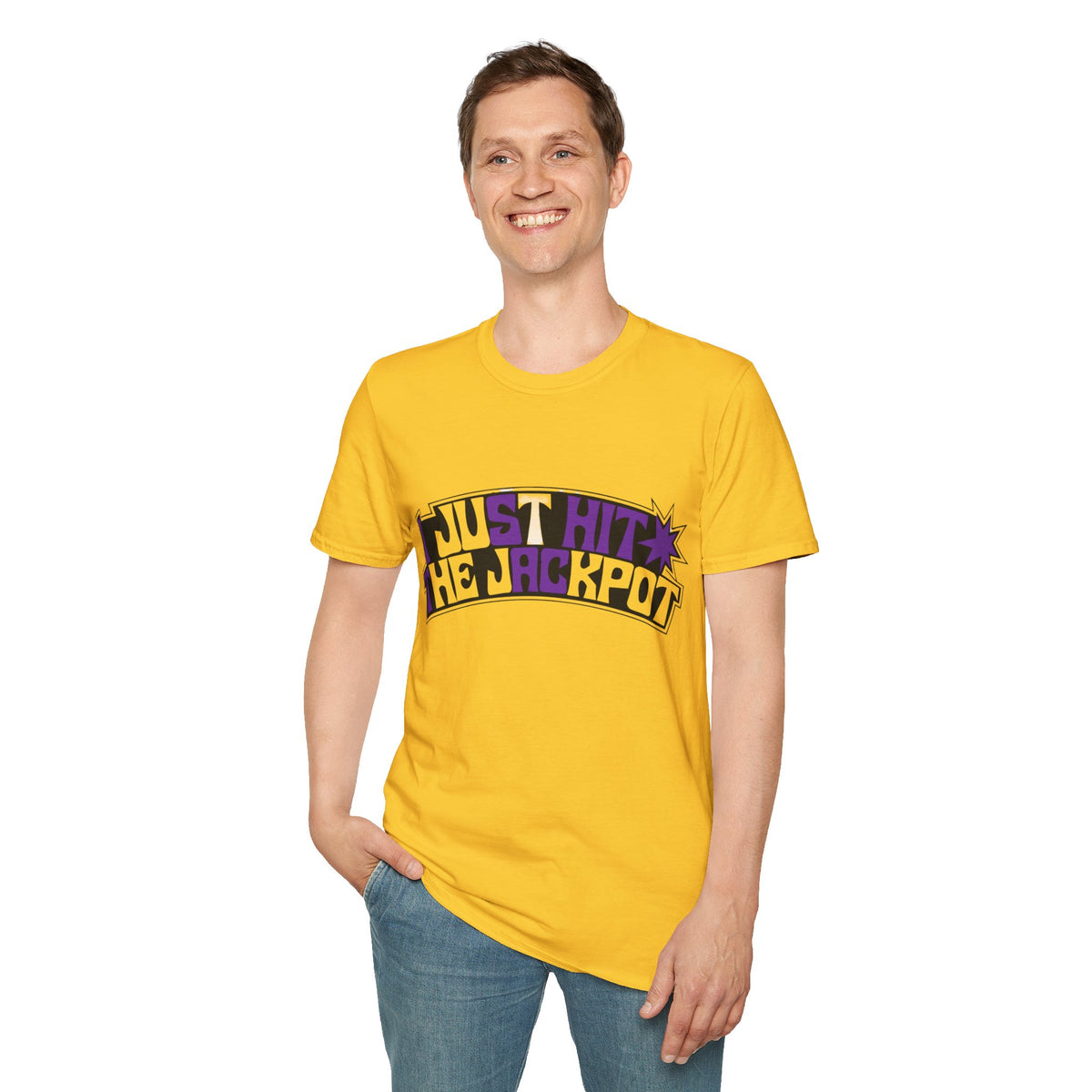 Just Hit the Jackpot T-Shirt — Retro Casino Graphic Tee - Trending Now - August 2026