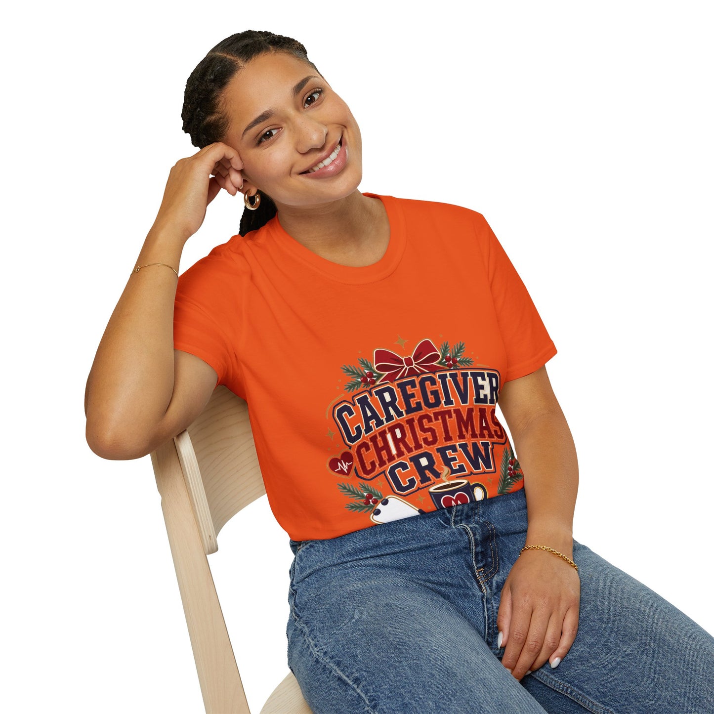Caregiver Christmas Crew T-Shirt — Holiday Nurse & Caregiver Gift