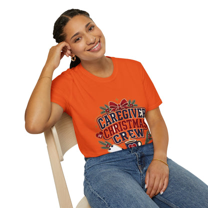 Caregiver Christmas Crew T-Shirt — Holiday Nurse & Caregiver Gift