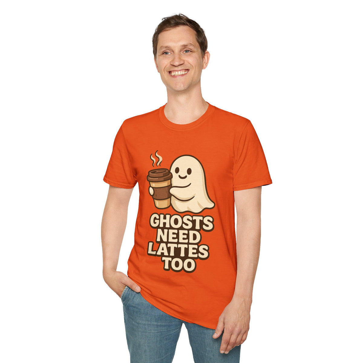 Ghosts Need Lattes Too T-Shirt - Trending Now - August 2026