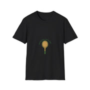 "Swing Slow, Learn Fast" Vintage Tennis Racket Tee - Aesthetic Retro Sports Mindfulness White T-Shirt - Trending Now - September 2026