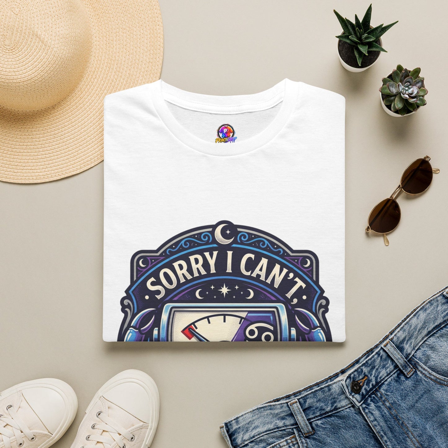 Cancer Support T-Shirt — "Sorry I Can't, My Cancer Social Battery Is Empty"