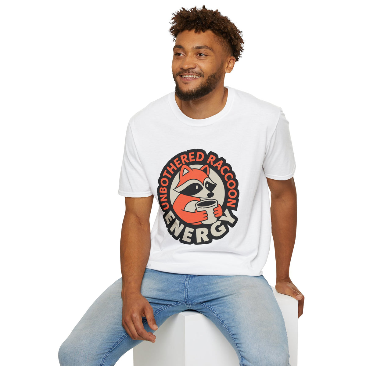 T-Shirt — Unbothered Raccoon Graphic Tee (Cozy Lazy Day Shirt) - Trending Now - August 2026