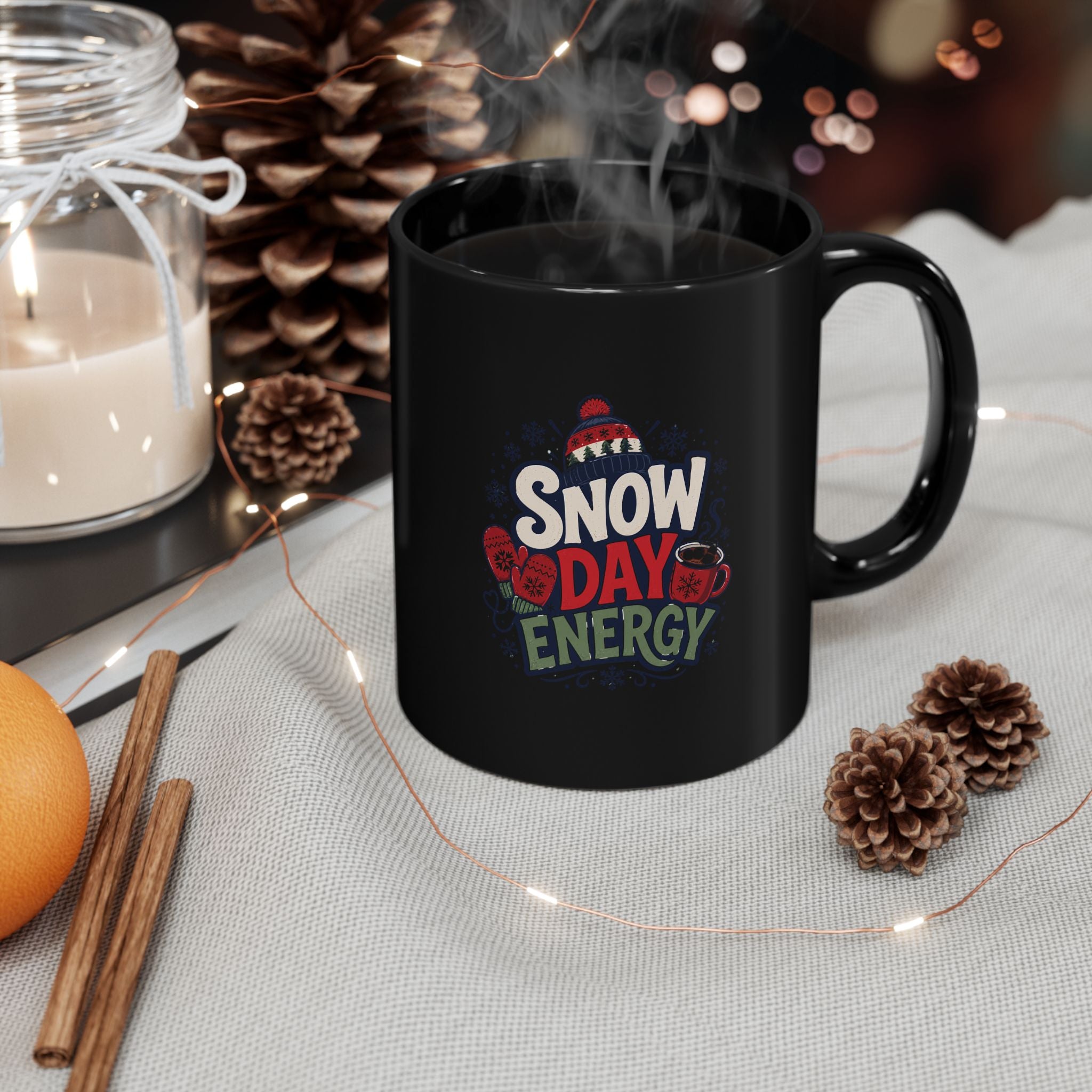 Snow Day Energy Mug – Cozy Winter Coffee Cup