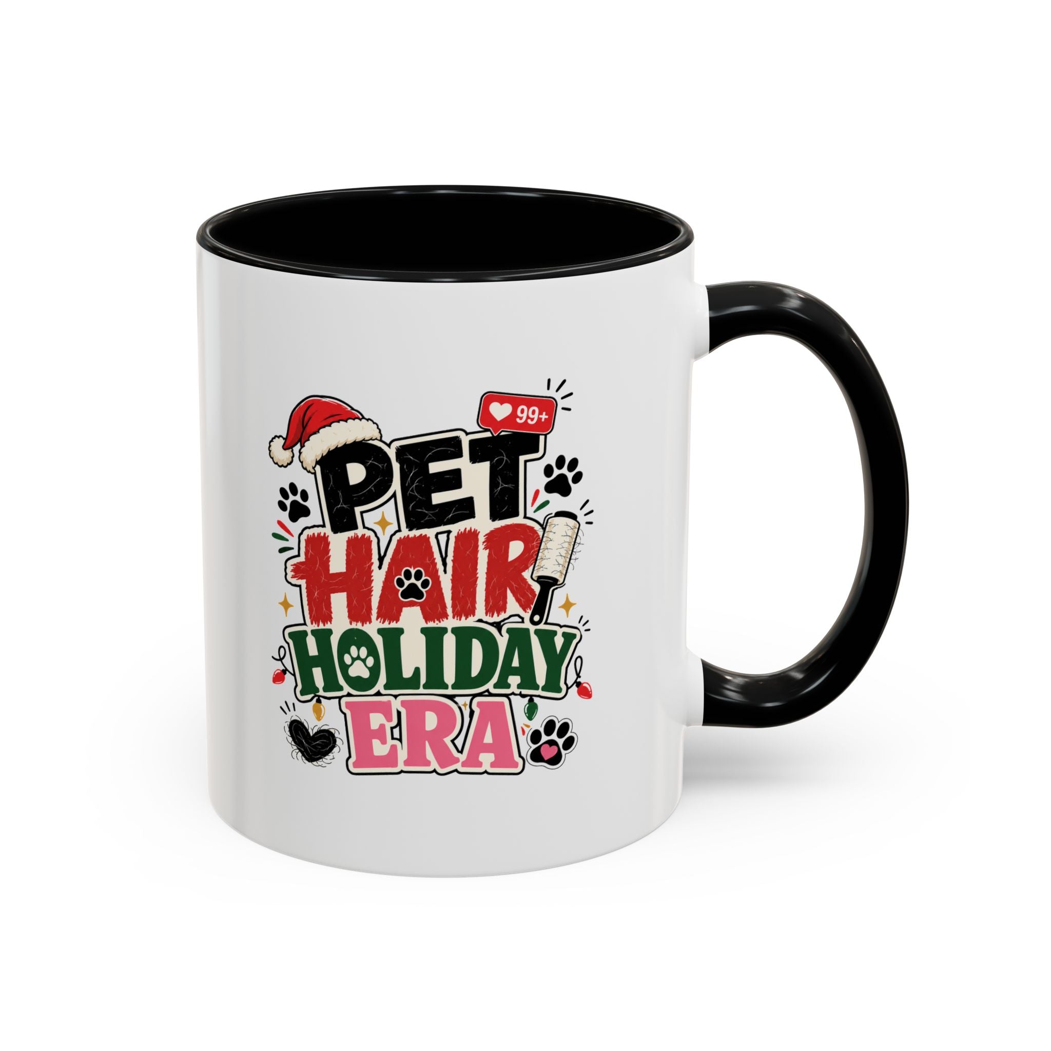 Modern Day Christmas Pet Hair Holiday Era Coffee Mug