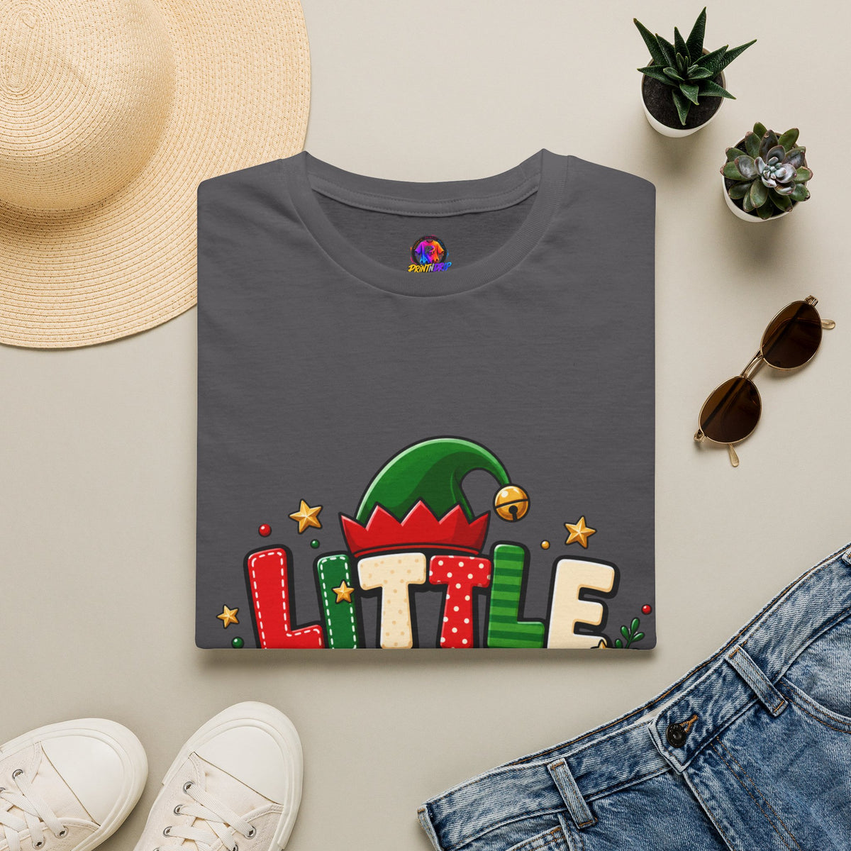 Little Elf Christmas T-Shirt — Cute Holiday Kids/Family Elf Tee