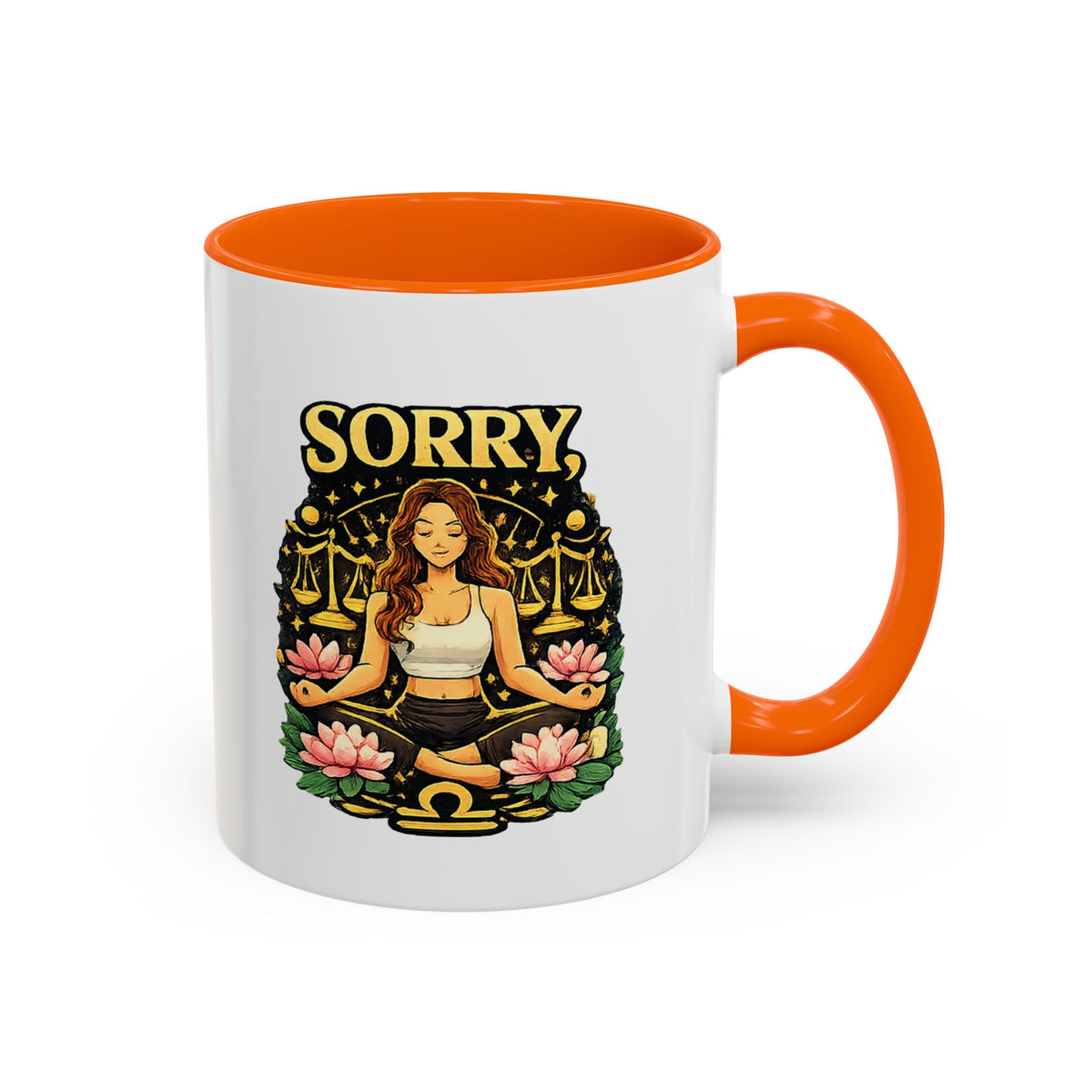 Libra Zodiac Accent Coffee Mug