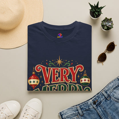Very Merry Club T-Shirt — Festive Christmas Holiday Tee