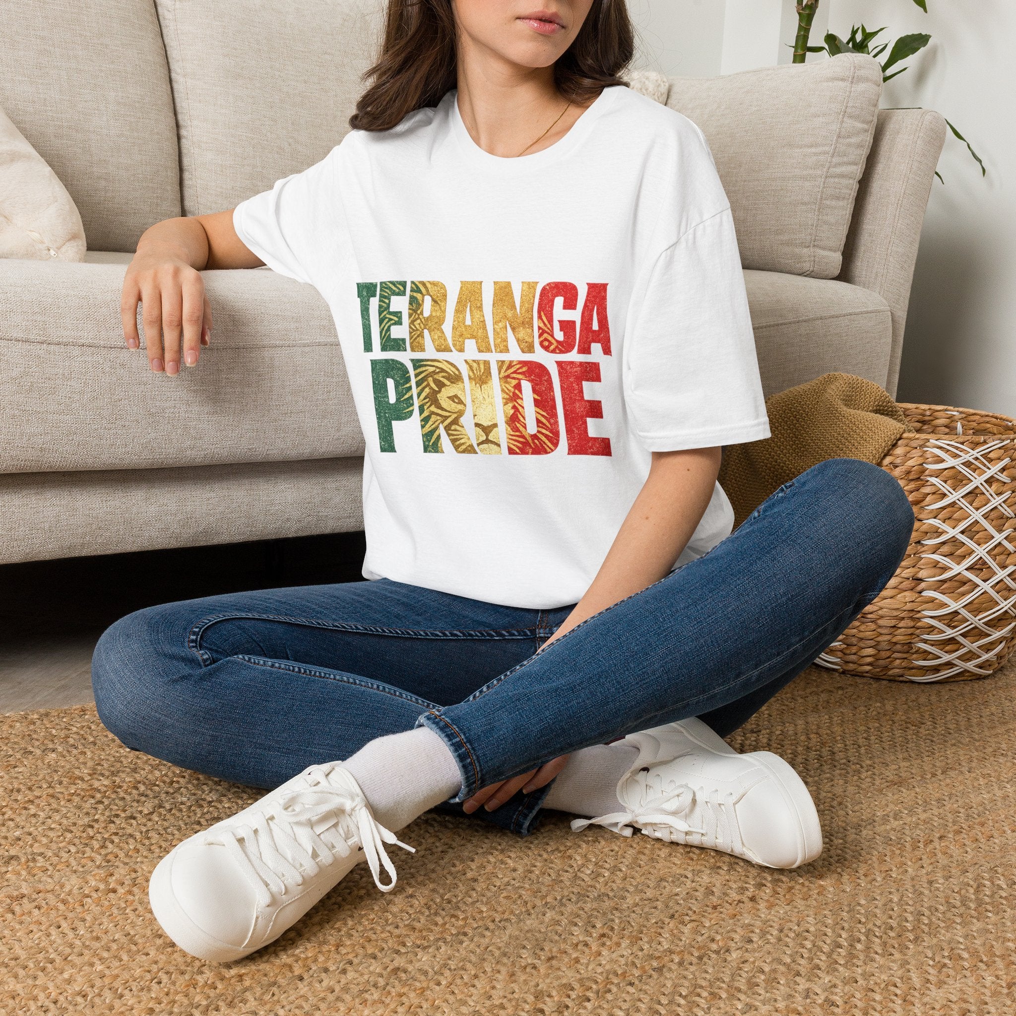 Senegal Teranga Pride T-Shirt — Senegal Flag Colors & Lion Graphic