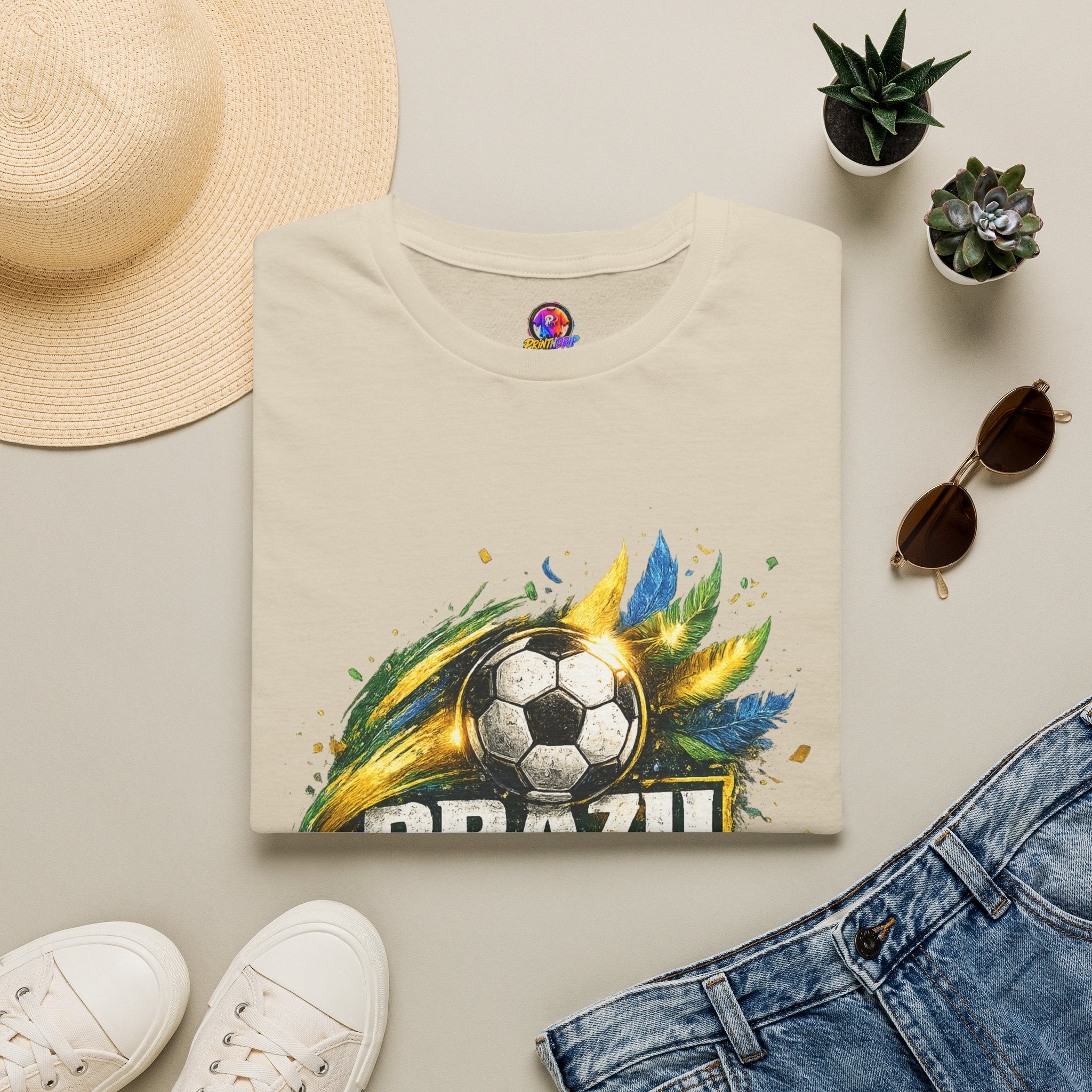 Brazil Samba Football T‑Shirt