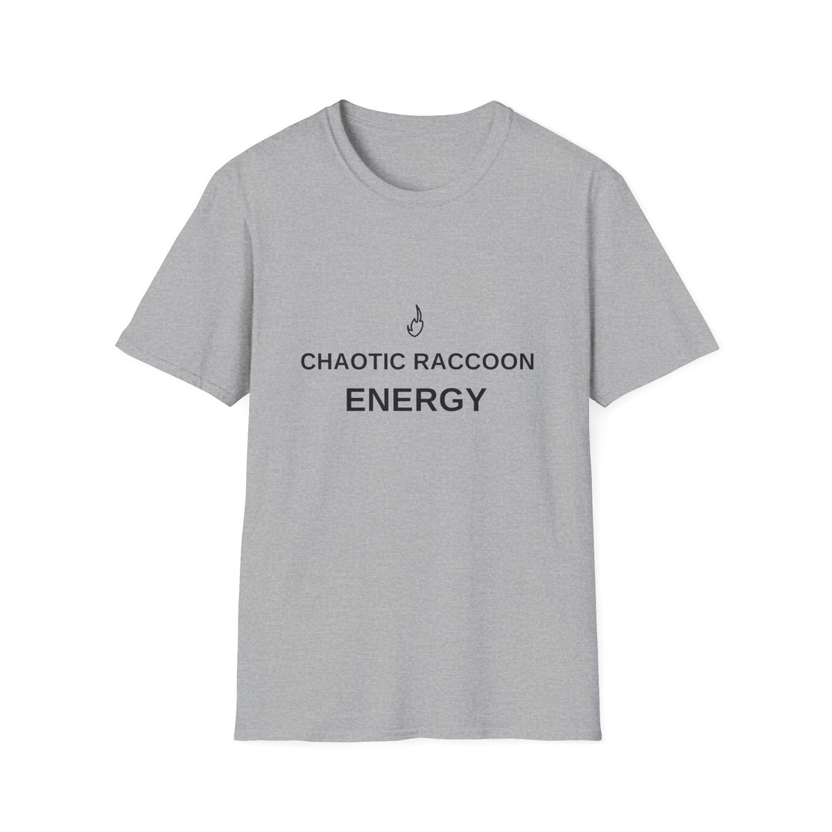 Chaotic Raccoon Energy T-Shirt — Funny Minimal Graphic Tee - Trending Now - August 2026