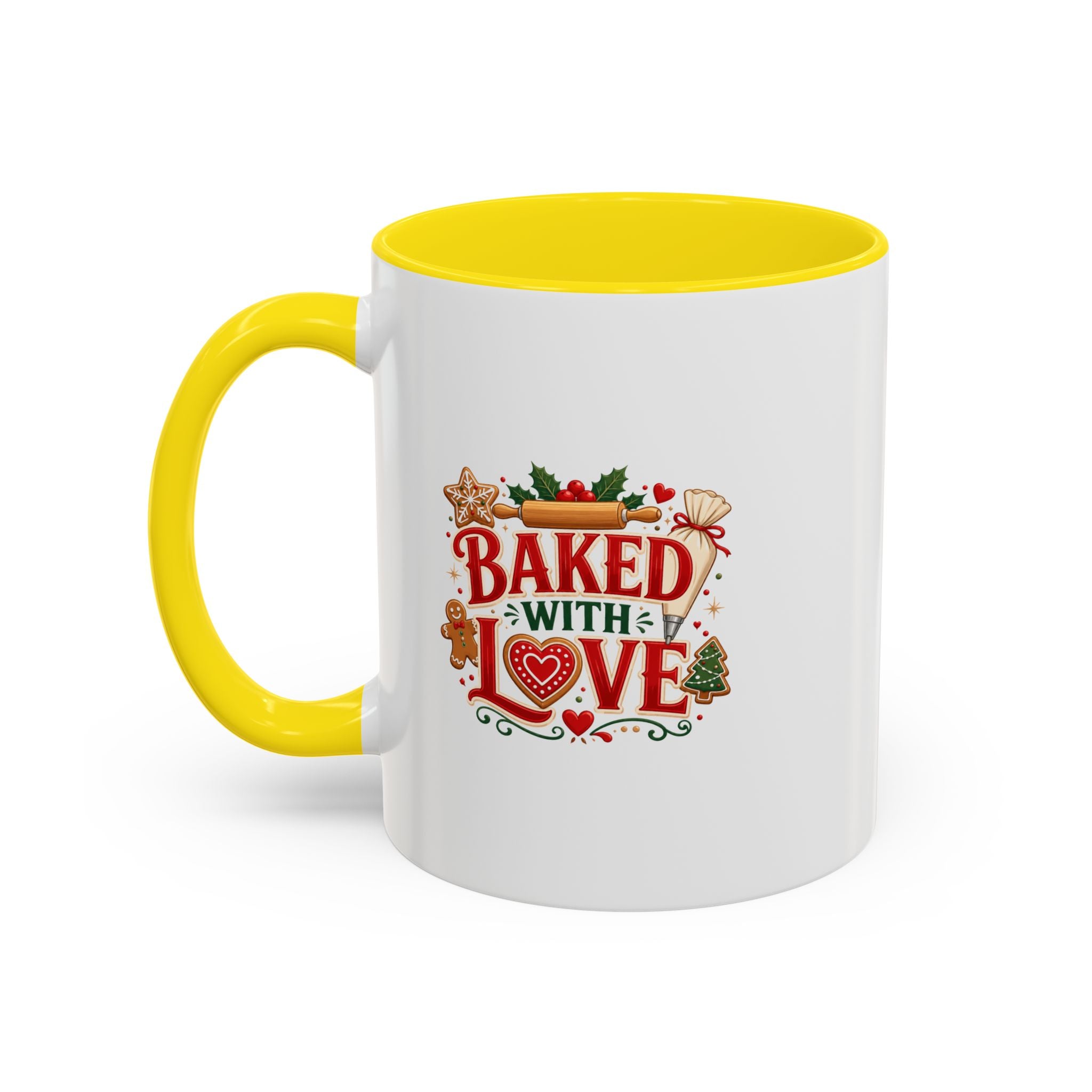 Baked With Love Coffee Mug — Holiday Baking Kitchen Gift