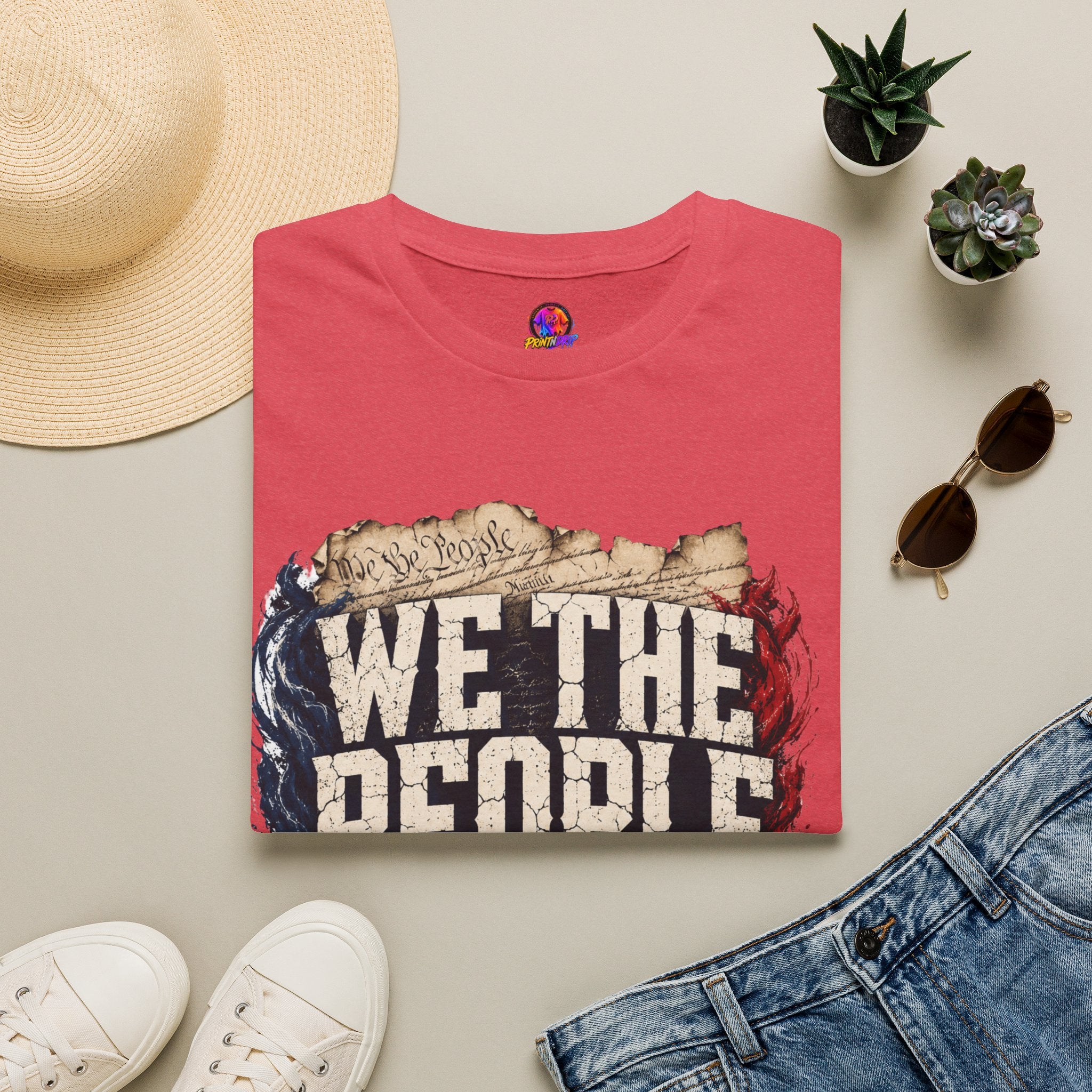 We The People T‑Shirt — Patriotic Americana Tee with ‘We The People’ Design