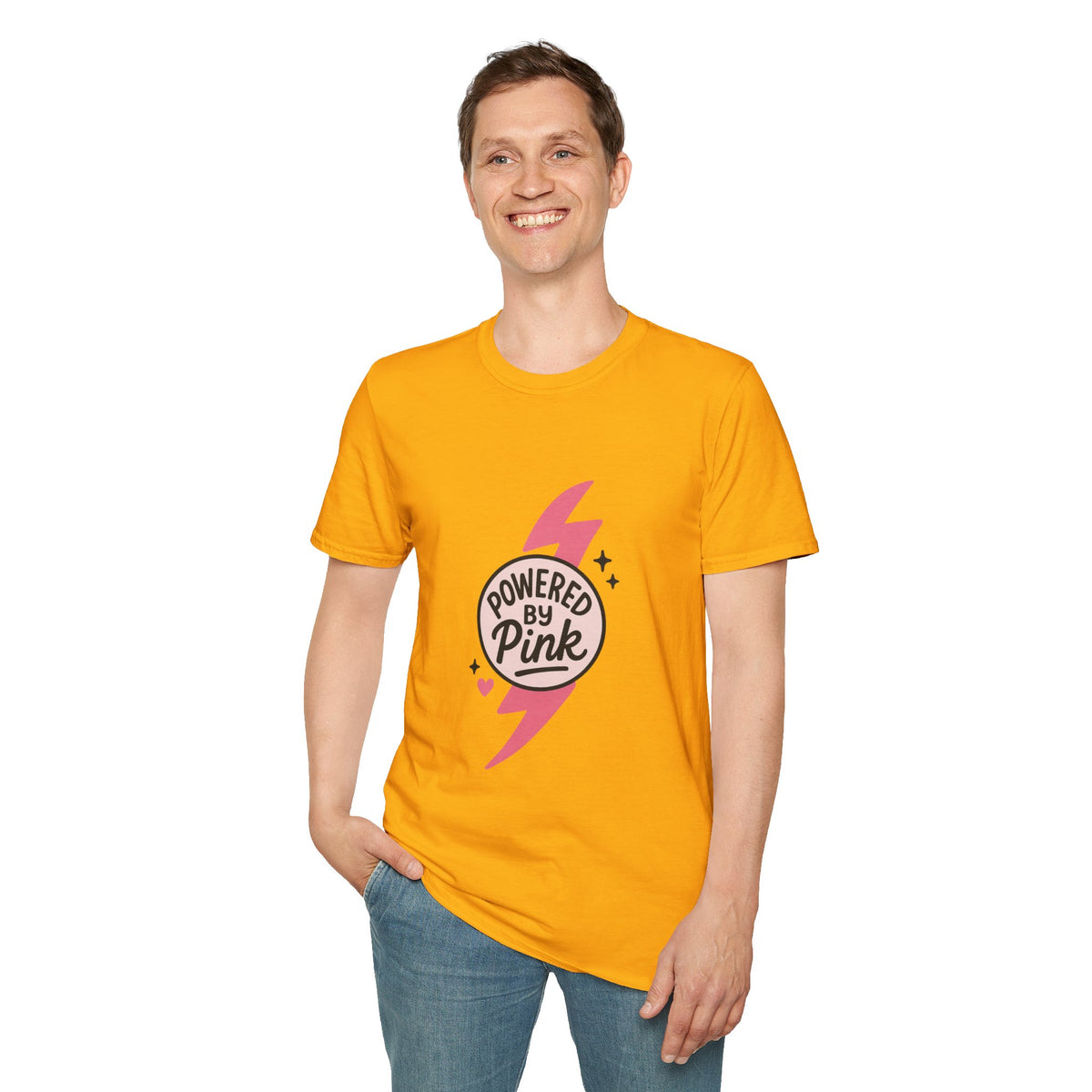 Pink Power Bolt T-Shirt — Flowers in Pink Graphic Tee - Trending Now - October 2026