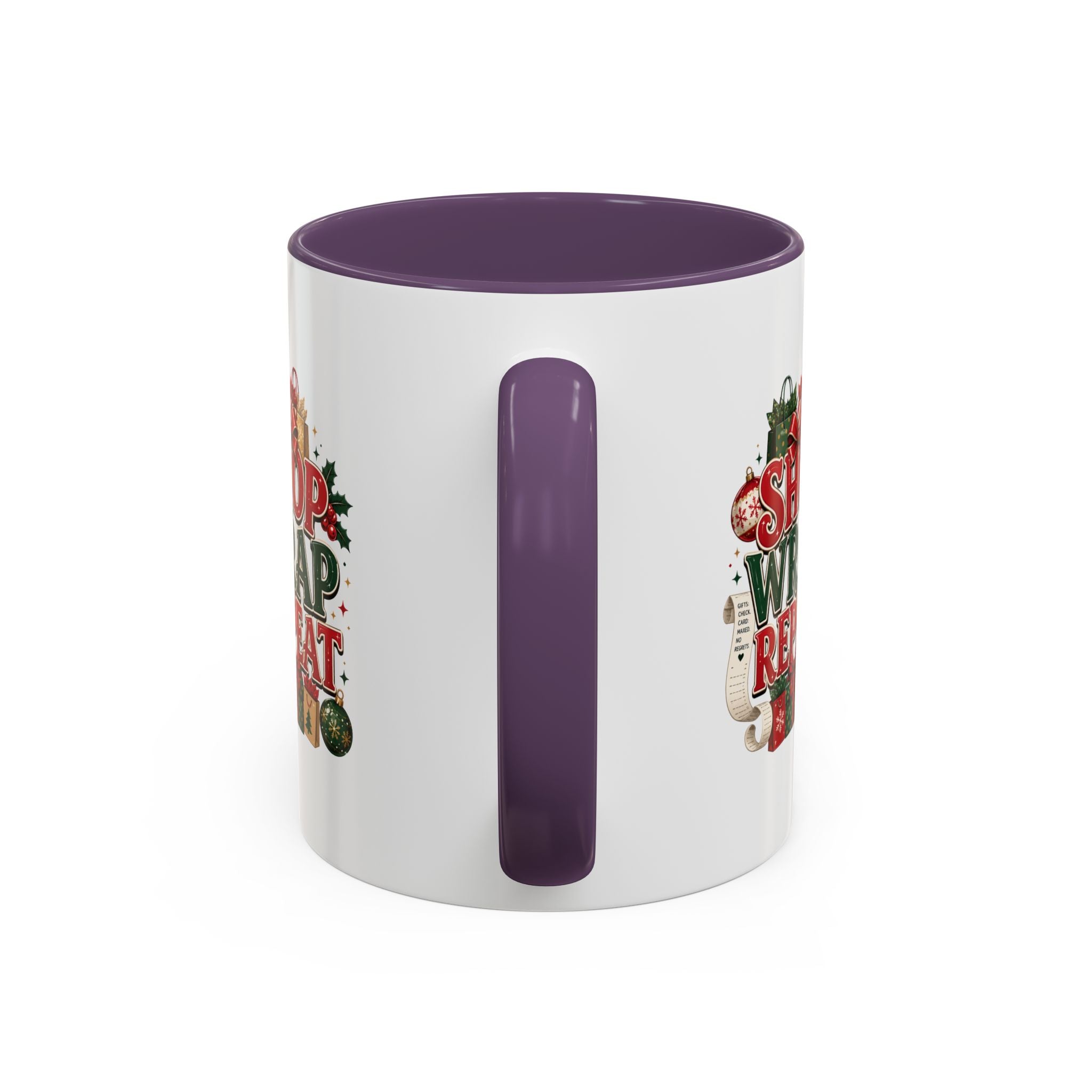 Shop Wrap Repeat Christmas Accent Coffee Mug