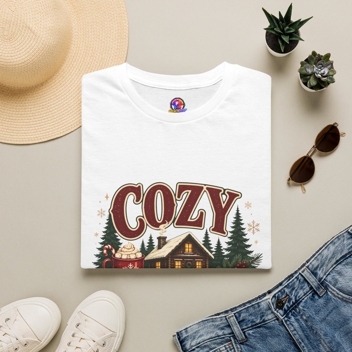 Cozy Cabin Christmas T-Shirt