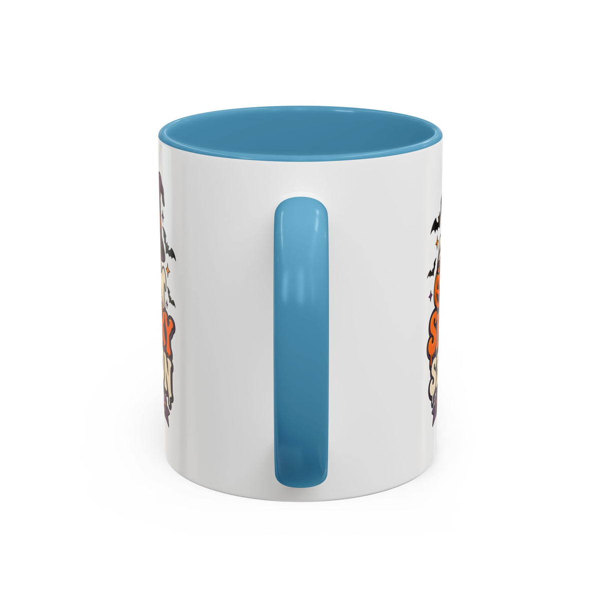 Spooky Season Coffee Mug — Cute Ghost Halloween Accent Mug (11/15oz)