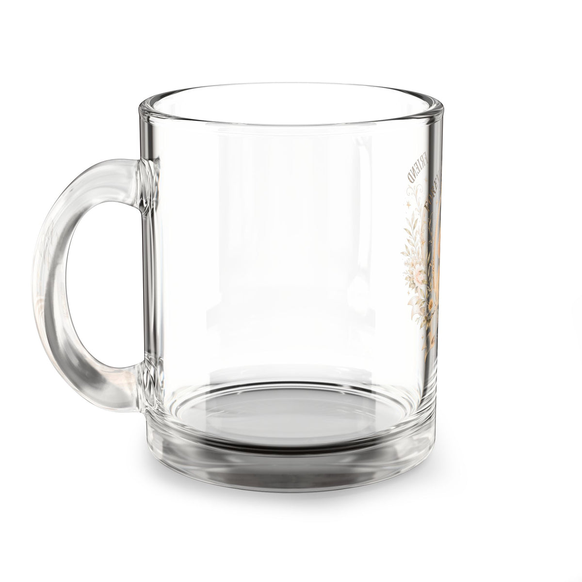 Glass Mug, 10oz Milo Bailey Dog Dad Mom Glass Mug, 10oz