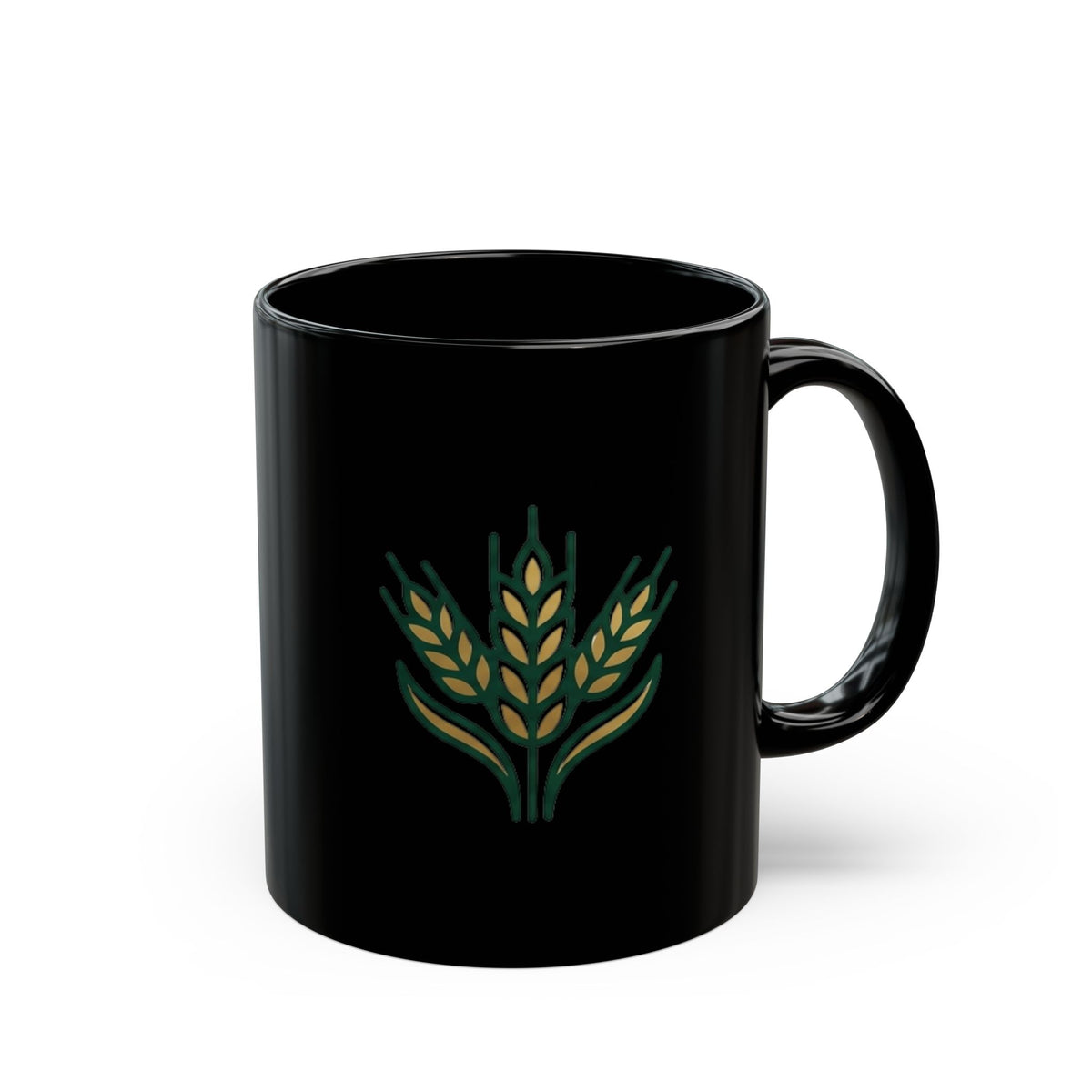 Virgo Zodiac Mug Golden Wheat Black Mug — Rustic Farmhouse Coffee Cup