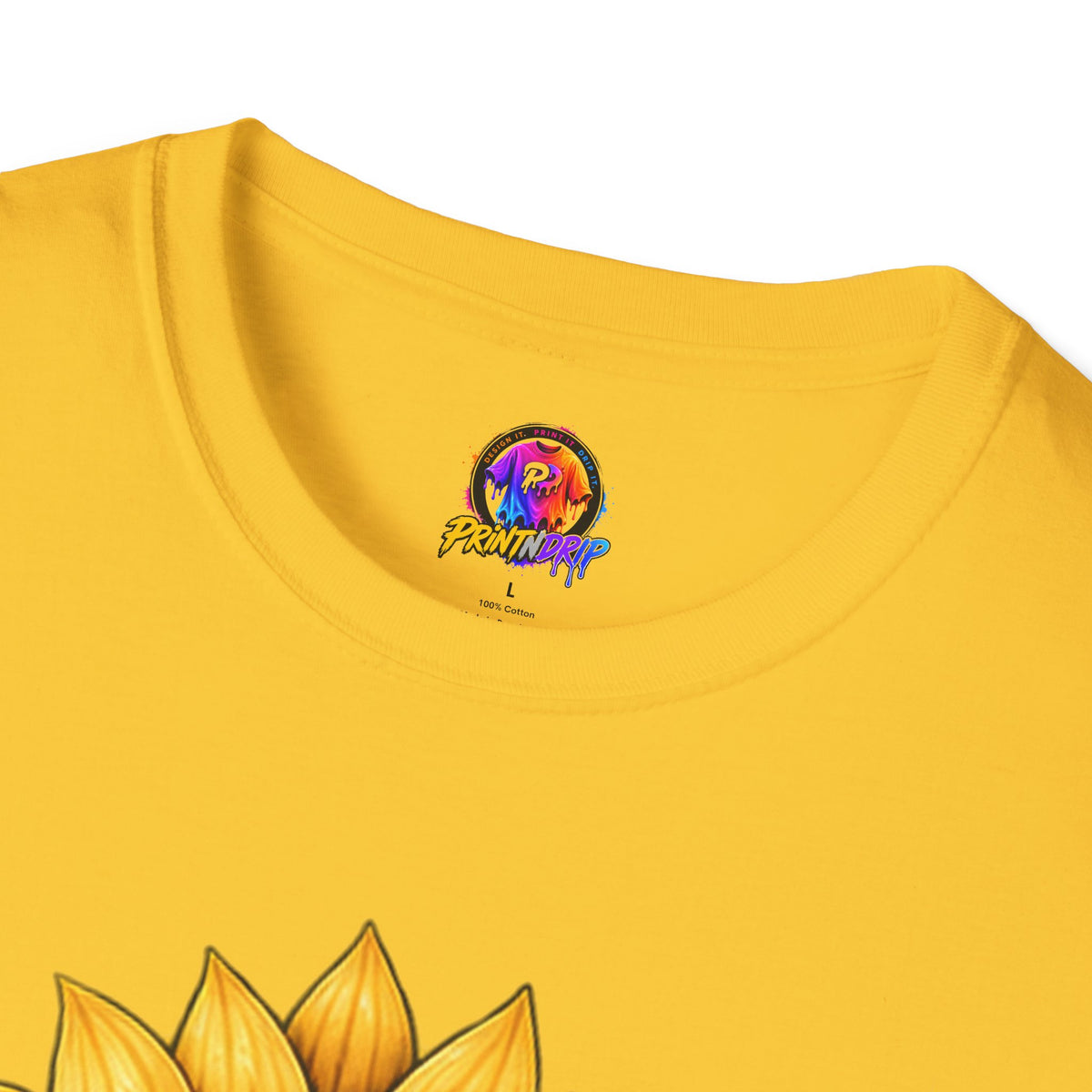 Childhood Cancer Awareness T-Shirt — "Hope Changes Lives" Sunflower Ribbon