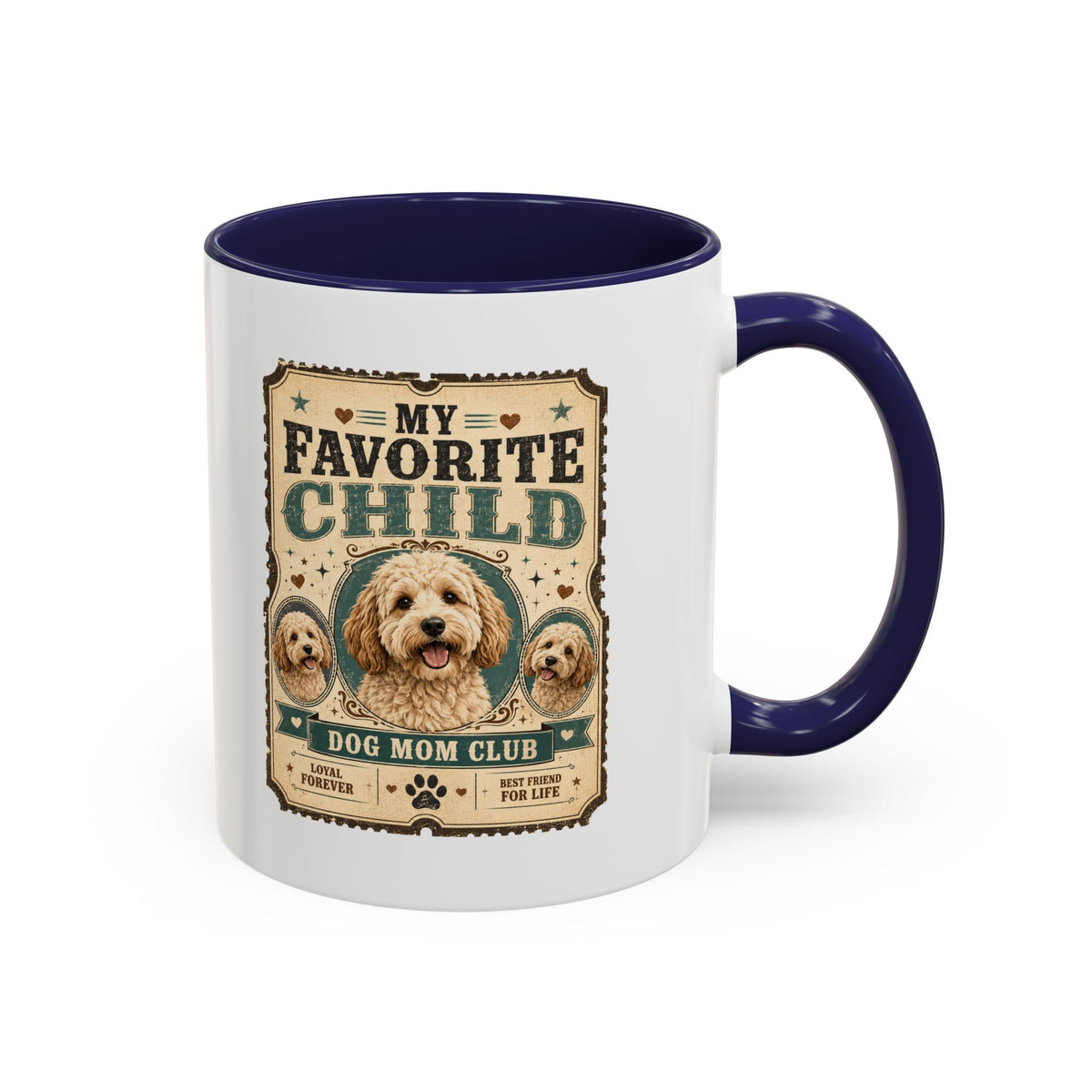 Milo Bailey Dog Dad Mom My Favorite Child Dog Mom Coffee Mug — Funny Dog Mom Gift